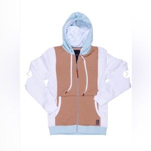 A.Tiziano Alan | Men's Color Blocked Hoodie 13ATC0001 Alan Driftwood